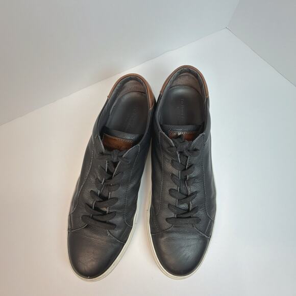 To Boot New York Men's Knox Leather Sneakers | Black | 11 - Picture 3 of 8